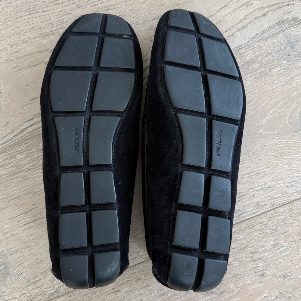 Prada Men's Black Suede Loafers Size 11 - Picture 8 of 8